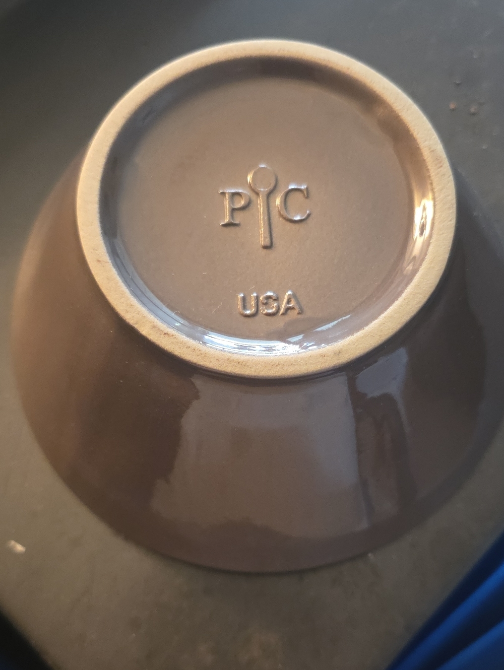 Pampered Chef Brown Glazed Ceramic Accent Bowl